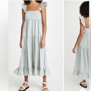 En Saison‎ Tiered Midi Dress Green Small